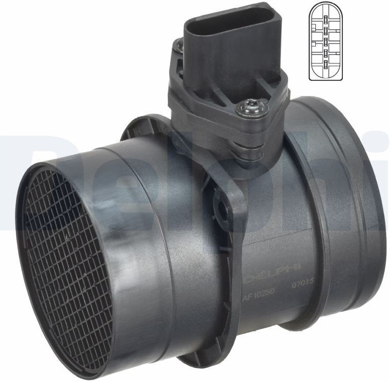 DELPHI Luchtmassameter VW,AUDI,SEAT AF10250-12B1 071906461A,071906461AX LMM