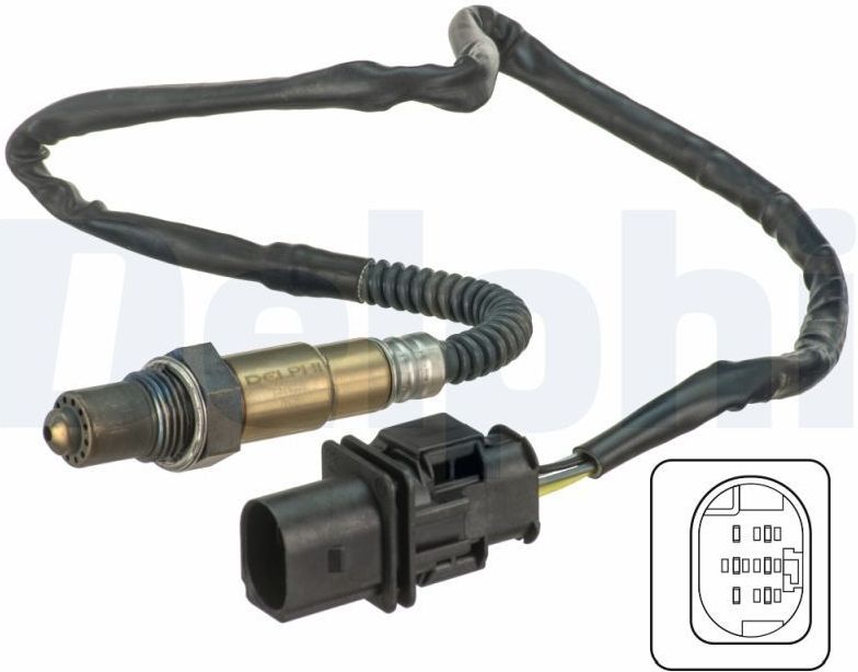 DELPHI Lambdasonde AUDI ES20538-12B1 022906262AD Lambda sensor,Lambdasonde sensor