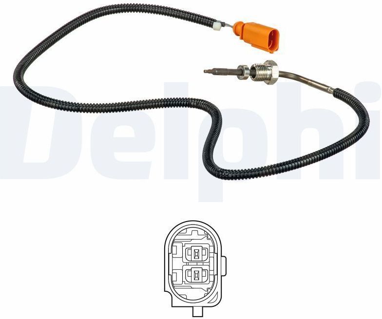 DELPHI Sensoren AUDI TS30106 03G906088AG,03G906088BA Sensor, uitlaatgastemperatuur