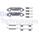 DELPHI - Toebehoren - Parkeerremschoen - MERCEDES-BENZ LY1013 - Aantal 10 - Remsysteem ATE - Diameter 160 mm