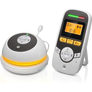 Motorola Lifestyle MBP 169 draagbare audio babyfoon met 1,5 inch display en babyverzorgingstimer | wit