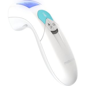 Motorola Baby MBP66NT Digitale Contactloze Thermometer, Koortsthermometer Voor Volwassenen En Baby'S, Met LCD-Display, 2 Kleuren, Temperaturen Van Lichaam, Voedsel En Vloeistof, Wit