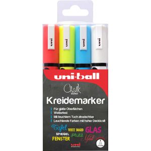 uni-ball Chalk PWE-5M Kreidemarker farbsortiert 1,0 - 2,0 mm, 4 St.