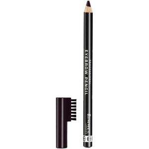 Rimmel London - Wenkbrauwpotlood - Black Brown - 2-in-1 met Borsteltje