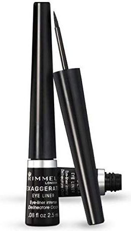 Rimmel - Exaggerate Liquid Eyeliner - Zwart - Vloeibare Formule - Veegvast