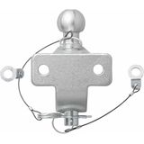 Pro Plus Trekhaakkogel Gecombineerd - Tweevoudige Uitvoering - E11 Gekeurd - D20,2/S350 - Zilver