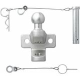 Pro Plus Trekhaakkogel Gecombineerd - Tweevoudige Uitvoering - E11 Gekeurd - D20,2/S350 - Zilver