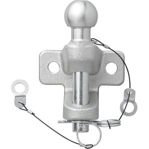 Pro Plus Trekhaakkogel Gecombineerd - Tweevoudige Uitvoering - E11 Gekeurd - D20,2/S350 - Zilver