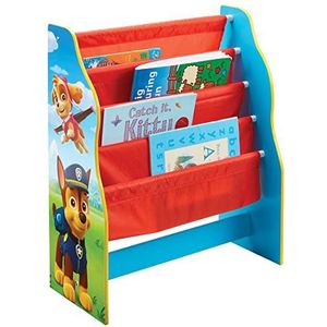 Paw Patrol La Paw Patrol Boekenkast met zakken voor kinderen en boekopslag voor kinderkamer, hout, meerkleurig, 23 x 51 x 60 cm