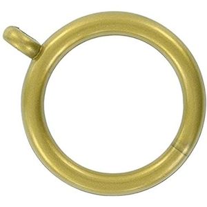 Bulk Hardware BH03231 antieke messing plastic gordijnring (verpakking van 8), wit, 8 stuks