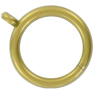Bulk Hardware BH03268 antieke messing plastic gordijnring (verpakking van 24), wit, stuk