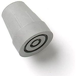 Merriway BH05288 (2 stuks) Heavy Duty Rubber Walking Frame Crutch Ferrule Tips Grijs 25mm - Pack van 2 Stuks