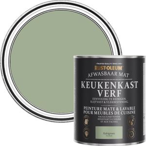 Rust-Oleum Groen Afwasbaar Mat Keukenkastverf - Kakigroen 750ml