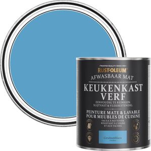 Rust-Oleum Blauw Afwasbaar Mat Keukenkastverf - Ceruleumblauw 750ml