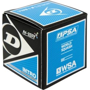 Dunlop Squashbal Intro - zwart/blauw - maat One size