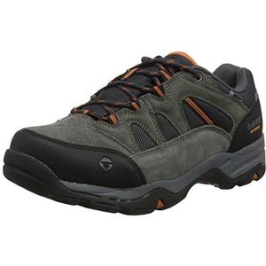 Hi-Tec Heren Banderra Ii Low Wp Wide Rise wandelschoenen, Grijs Houtskool Grafiet Verbrand Oranje 51, 50 EU