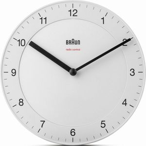Braun BC06W-DCF - Wandklok - Analoog - Radiogestuurde tijdsaanduiding - Wit