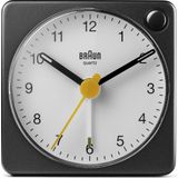 Braun BC02XBW - Wekker - Analoog - Reis - Zwart - Wit