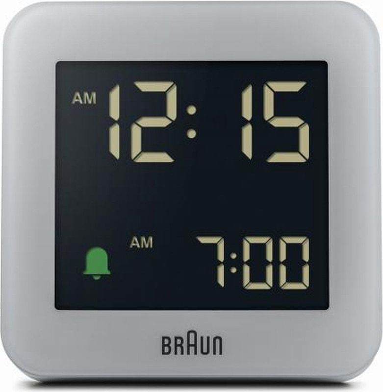 Braun - BC09G - Digitale Wekkerradio - Grijs - Negatief LCD Display