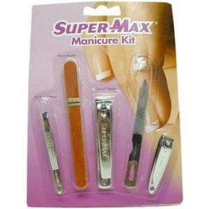 Manicure Kit - 5 delige nagelverzorging set met onder andere pincet, nagelvijl en nagelknipper