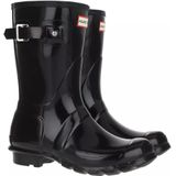 Hunter Original Short Gloss Rain Boots Zwart EU 36 Vrouw