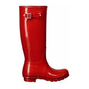 Regenlaars Hunter Women Original Tall Gloss Military Red