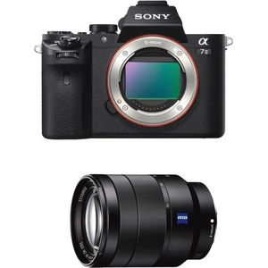 Sony Alpha 7 II, volledig formaat hybride digitale camera in set met ZEISS OSS FE 24-70mm f/4 zoomlens (snelle hybride autofocus, interne 5-assige stabilisatie, XAVC S-videoformaat