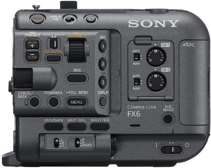Sony ILME-FX6 - Videocamera - Zwart - Full-Frame CMOS Sensor - 4K Resolutie