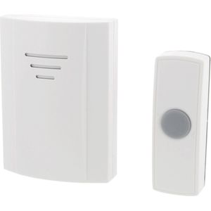 Draadloze Deurbel Set - Wit - Weersbestendig - Bereik 50 Meter