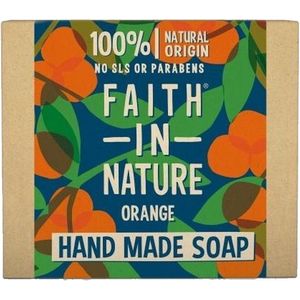 Faith In Nature - Orange Zeep - Handzeep - Vegan - Plasticvrij - Natuurlijke Ingrediënten