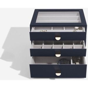 STACKERS PEBBLE NAVY - Sieradendoos - Juwelendoos - Sieradenhouder - Sieraden Organizer