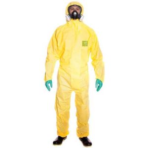 AlphaTec® 2300/132 - Chemische bescherming,Waterdichte overall,S,Geel