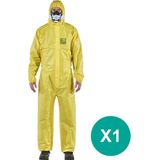 AlphaTec® 2300/132 - Chemische bescherming,Waterdichte overall,L,Geel