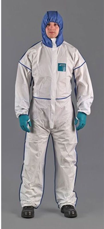 ANSELL Schutzoverall AlphaTec 1800 Comfort Gr.XL weiß / blau PSA III - WN18B-00195-05