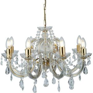 Searchlight Marie Therese - Kroonluchter - 8 lichts - Goud