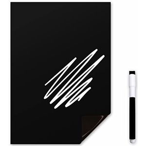 The Magnet Shop Magnetisch whiteboard voor koelkast (A3 (42 x 30cm zwart)
