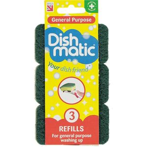 Dishmatic - Schuurspons Grof Navulling - Grof - Geschikt voor Dishmatic