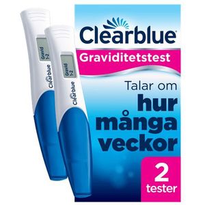 Clear Blue Digital graviditetstest med veckoindikator, 2 st