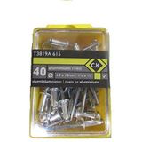 Aluminium - 40 Stuks - Zilver - Kleurgecodeerd - Opbergdoos