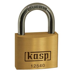 Kasp K12520A2 Hangslot 20 mm Gelijksluitend Goud-geel Sleutelslot