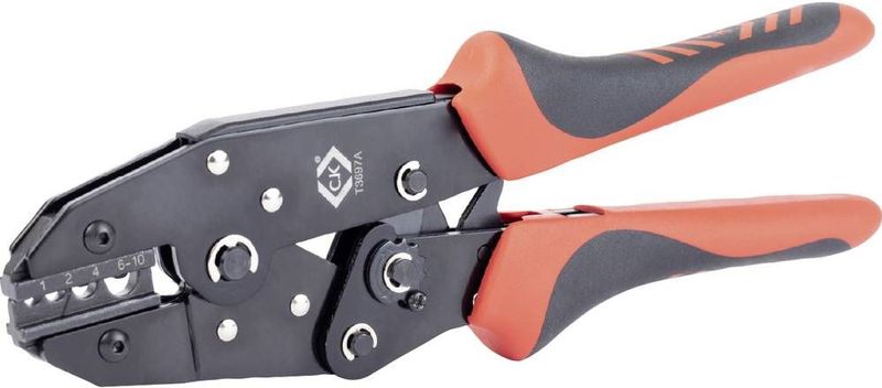 C.K T3697A Krimptang Ongeïsoleerde kabelverbinders 1 tot 10 mm²