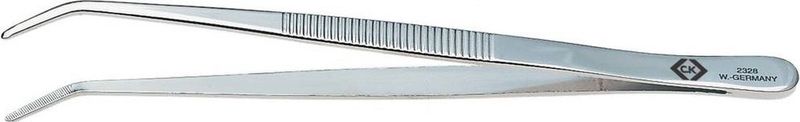 C.K T2328 Radiopincet Stomp, gebogen, fijn 155 mm