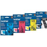 Brother Original LC-1000 Druckerpatronen 4er Multipack BK/C/M/Y (LC1000VALBPDR)