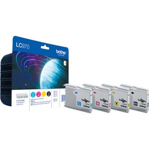 Brother inktcartridge, 300 pagina's, OEM LC-970VALBP, 4 kleuren