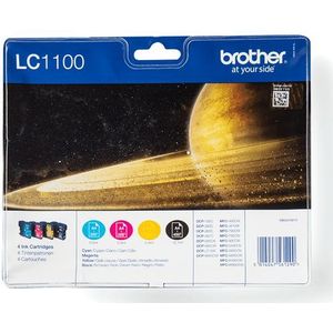 Brother LC 1100VALBP Inktcartridge Cyaan / Geel / Magenta / Zwart