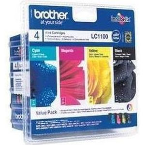 Brother - LC-1100 Inkt - Blisterverpakking - 4 Stuks