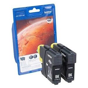 Brother LC1100HYBKBP2 inktcartridge 2 stuk(s) Origineel Zwart