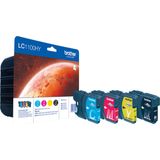 Brother LC 1100HYVALBP Inktcartridge Cyaan / Geel / Magenta / Zwart