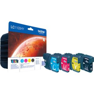 Brother Tintenpatronen Brother LC-1100HY Multipack (je 1x BK/M/C/Y)