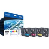 Inktpatroon Brother LC-985VALBP multipack zwart + 3 kleuren (origineel)